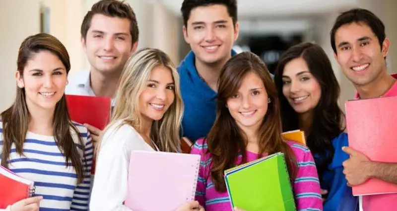image of happy students